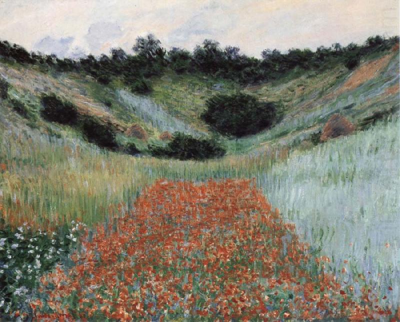 Claude Monet Poppy Field in a Hollow near Giverny china oil painting image